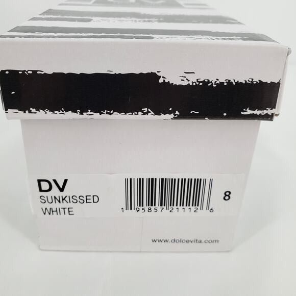 DV Dolce Vita Sunkissed White Jelly Sandal Studded Womens Size 8 New In Box - Picture 5 of 6